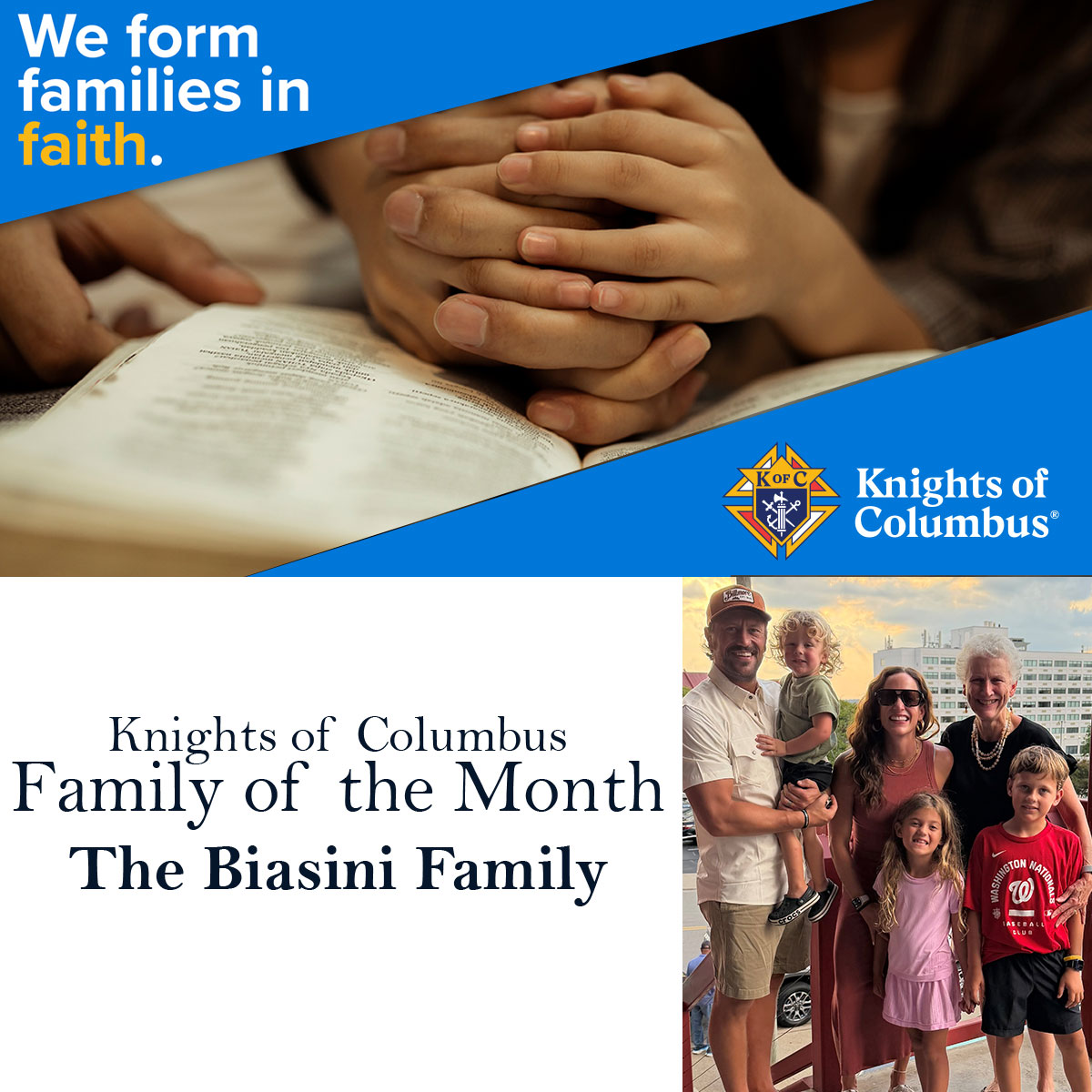 August 2026 Family of the Month - Biasini Family
